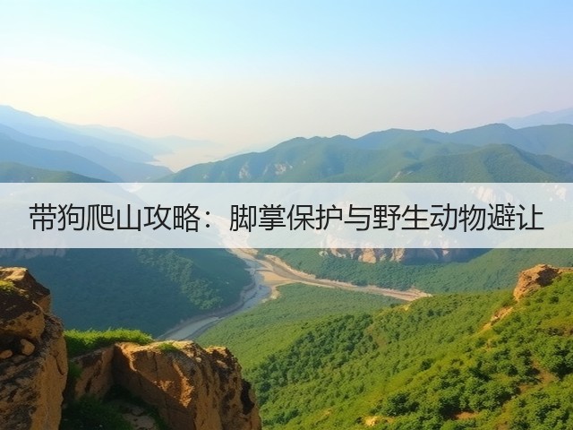 带狗爬山攻略:脚掌保护与野生动物避让(图3) 带狗爬山攻略:脚掌保护与野生动物避让(图3)