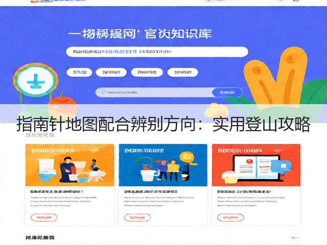 指南针地图配合辨别方向:实用登山攻略(图3) 指南针地图配合辨别方向:实用登山攻略(图3)