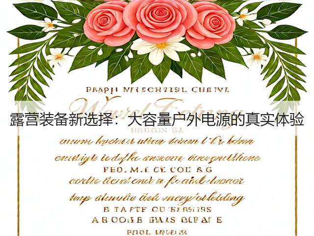 露营装备新选择:大容量户外电源的真实体验(图3) 露营装备新选择:大容量户外电源的真实体验(图3)