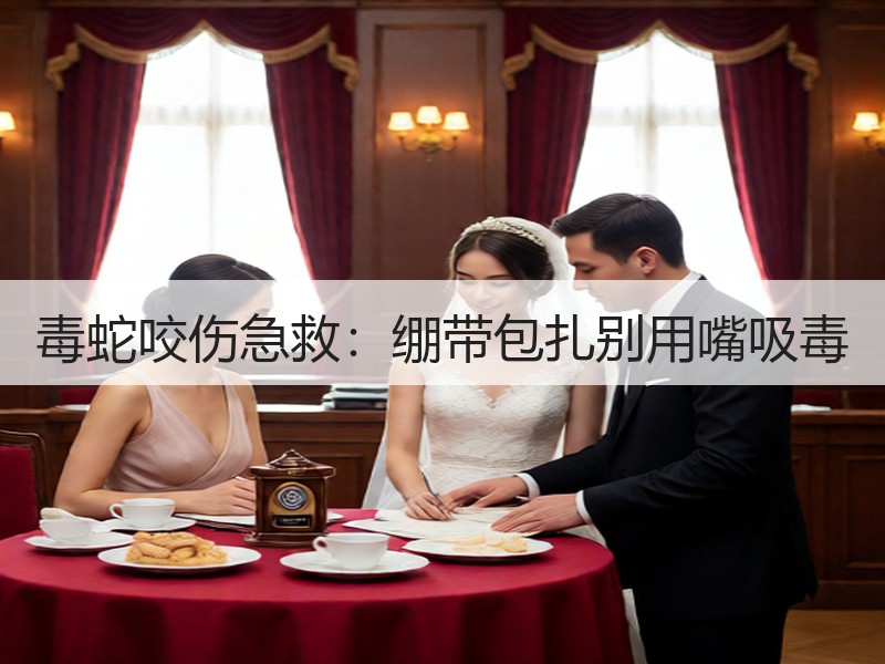 毒蛇咬伤急救：绷带包扎别用嘴吸毒