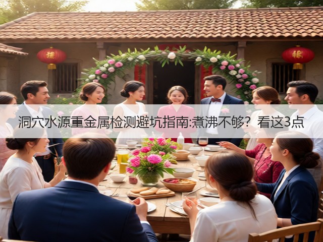 洞穴水源重金属检测避坑指南:煮沸不够?看这3点(图1) 洞穴水源重金属检测避坑指南:煮沸不够?看这3点(图1)