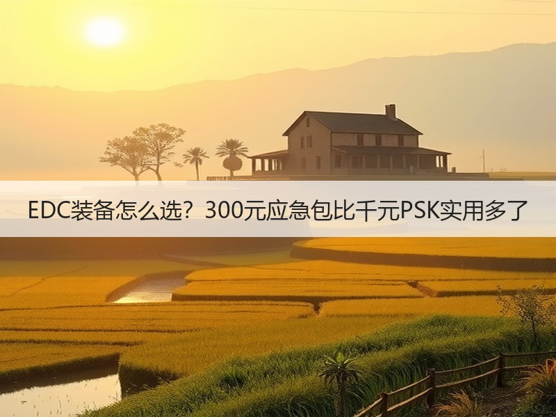 EDC装备怎么选？300元应急包比千元PSK实用多了