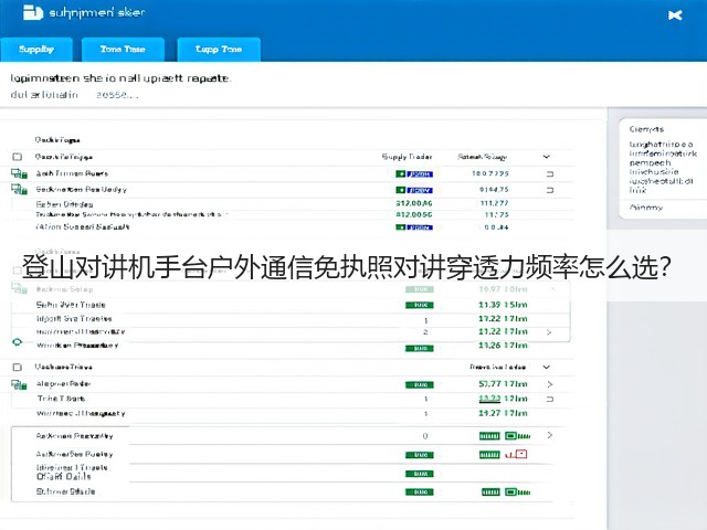 登山对讲机手台户外通信免执照对讲穿透力频率怎么选?(图2) 登山对讲机手台户外通信免执照对讲穿透力频率怎么选?(图2)