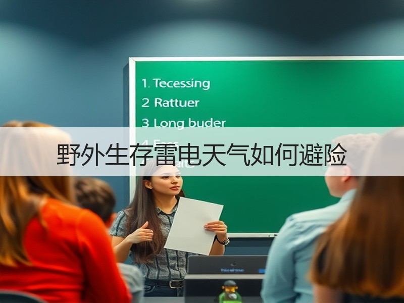 野外生存雷电天气如何避险