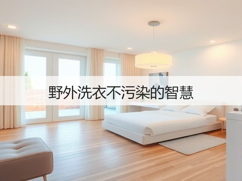 野外洗衣不污染的智慧