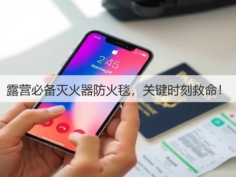 露营必备灭火器防火毯，关键时刻救命！