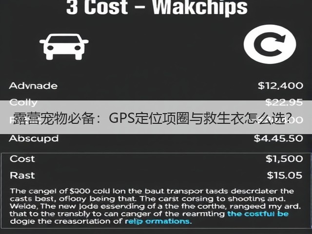 露营宠物必备:GPS定位项圈与救生衣怎么选?(图1) 露营宠物必备:GPS定位项圈与救生衣怎么选?(图1)