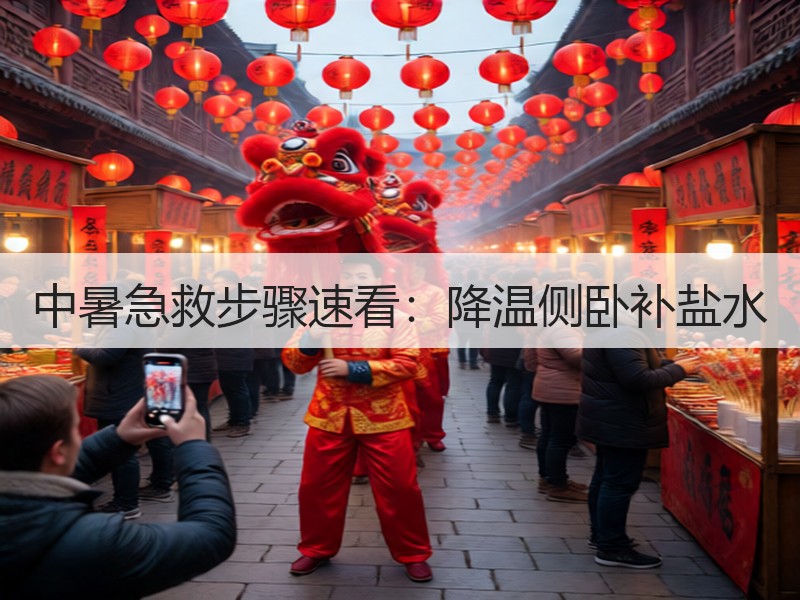 中暑急救步骤速看：降温侧卧补盐水