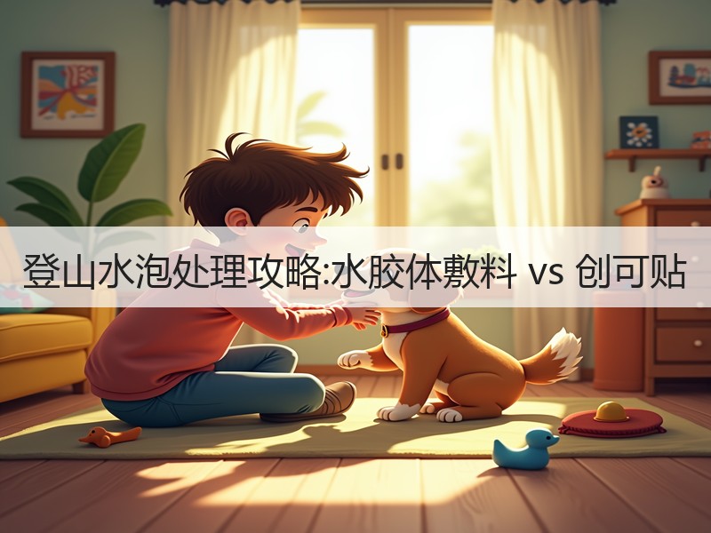 登山水泡处理攻略:水胶体敷料 vs 创可贴