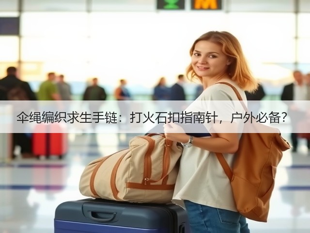 伞绳编织求生手链:打火石扣指南针,户外必备?(图3) 伞绳编织求生手链:打火石扣指南针,户外必备?(图3)