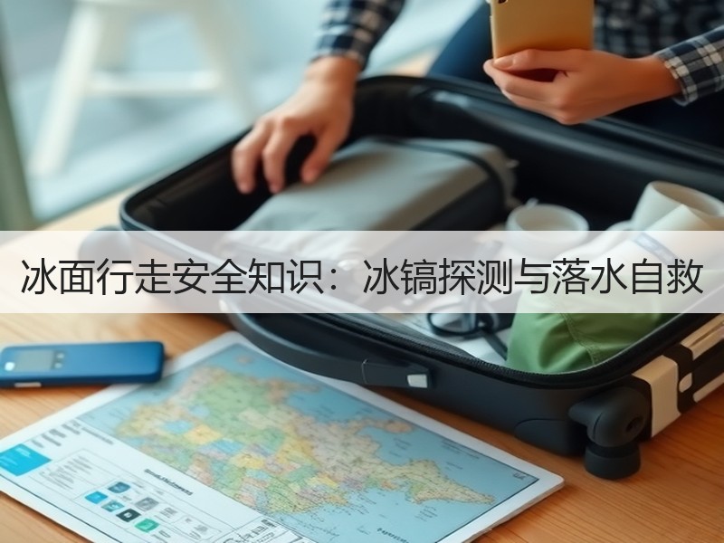 冰面行走安全知识：冰镐探测与落水自救
