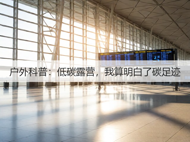 户外科普:低碳露营,我算明白了碳足迹(图2) 户外科普:低碳露营,我算明白了碳足迹(图2)