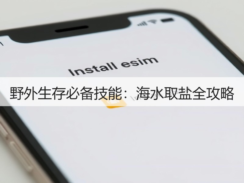 野外生存必备技能：海水取盐全攻略