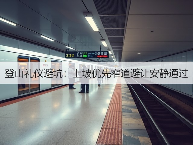 登山礼仪避坑:上坡优先窄道避让安静通过(图1) 登山礼仪避坑:上坡优先窄道避让安静通过(图1)