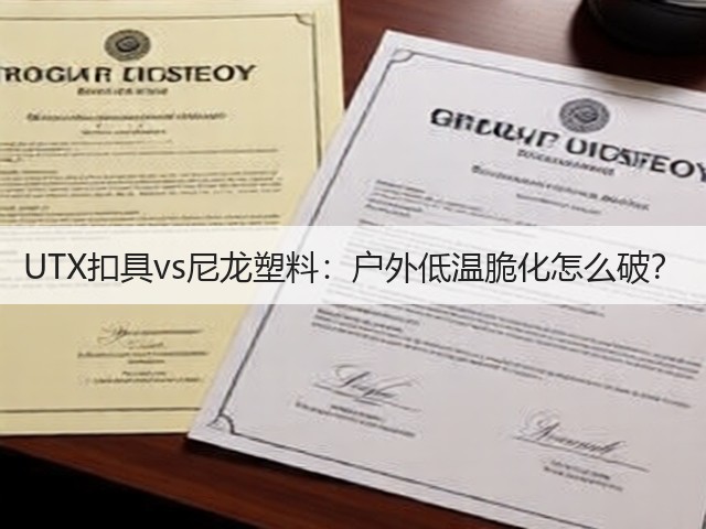UTX扣具vs尼龙塑料:户外低温脆化怎么破?(图2) UTX扣具vs尼龙塑料:户外低温脆化怎么破?(图2)