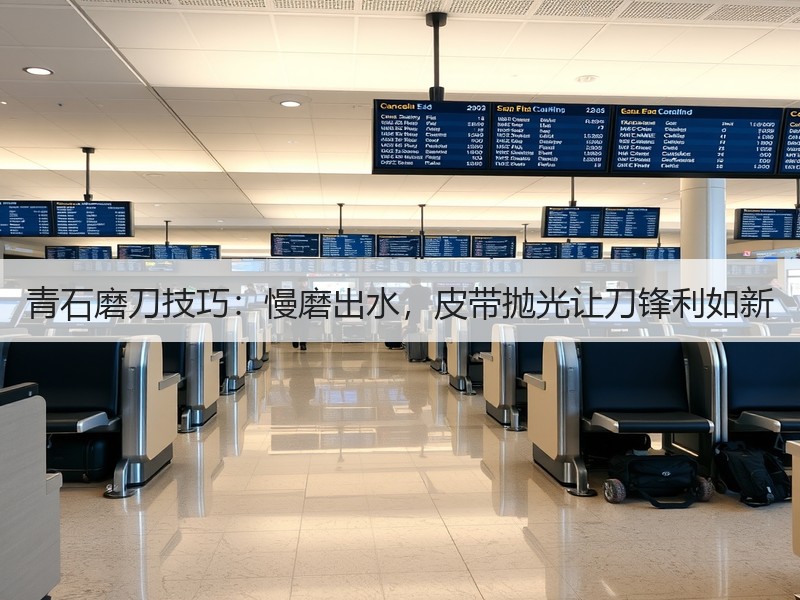 青石磨刀技巧：慢磨出水，皮带抛光让刀锋利如新