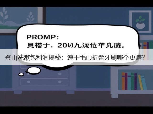 登山洗漱包利润揭秘:速干毛巾折叠牙刷哪个更赚?(图1) 登山洗漱包利润揭秘:速干毛巾折叠牙刷哪个更赚?(图1)