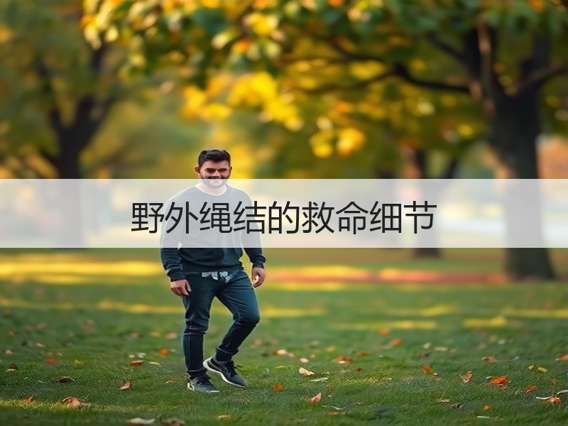野外绳结的救命细节
