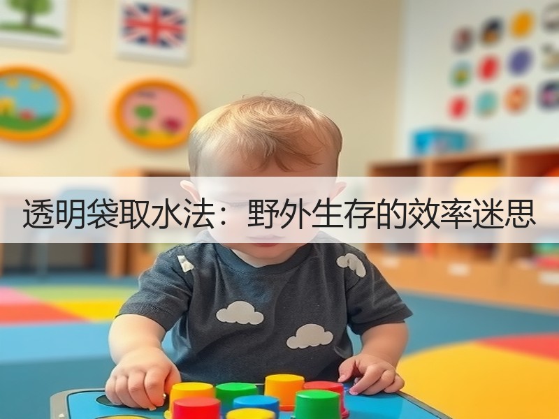 透明袋取水法：野外生存的效率迷思