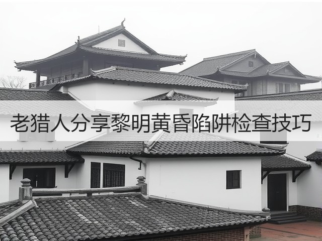 老猎人分享黎明黄昏陷阱检查技巧(图3) 老猎人分享黎明黄昏陷阱检查技巧(图3)