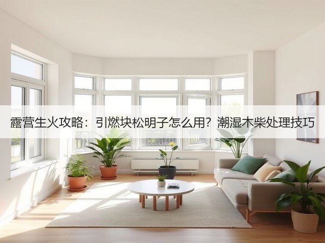 露营生火攻略:引燃块松明子怎么用?潮湿木柴处理技巧(图1) 露营生火攻略:引燃块松明子怎么用?潮湿木柴处理技巧(图1)