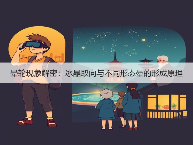 晕轮现象解密:冰晶取向与不同形态晕的形成原理(图2) 晕轮现象解密:冰晶取向与不同形态晕的形成原理(图2)
