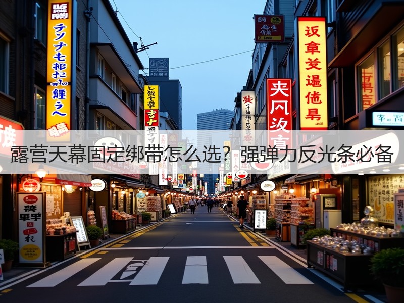 露营天幕固定绑带怎么选？强弹力反光条必备