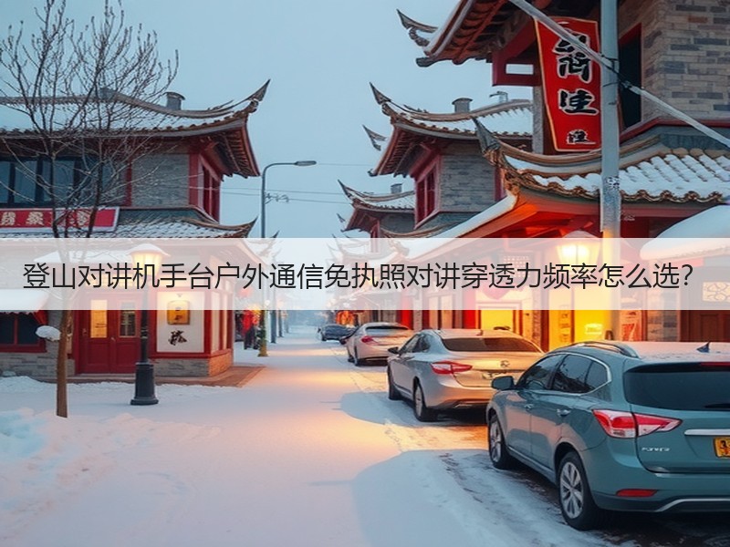 登山对讲机手台户外通信免执照对讲穿透力频率怎么选？