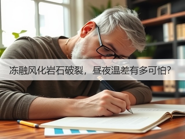 冻融风化岩石破裂,昼夜温差有多可怕?(图1) 冻融风化岩石破裂,昼夜温差有多可怕?(图1)