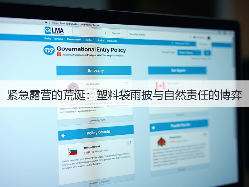 紧急露营的荒诞：塑料袋雨披与自然责任的博弈