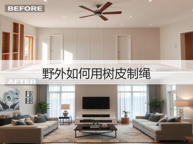 野外如何用树皮制绳(图2) 野外如何用树皮制绳(图2)