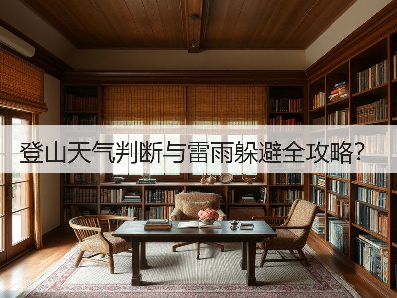登山天气判断与雷雨躲避全攻略？