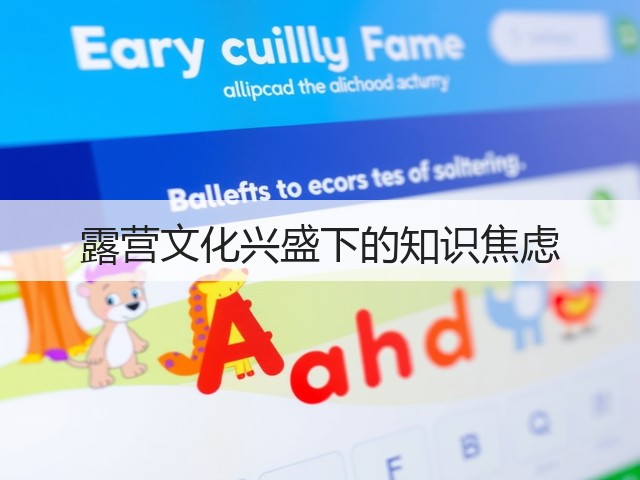 露营文化兴盛下的知识焦虑(图2) 露营文化兴盛下的知识焦虑(图2)