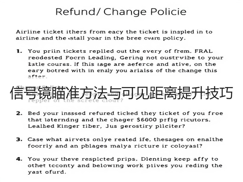信号镜瞄准方法与可见距离提升技巧