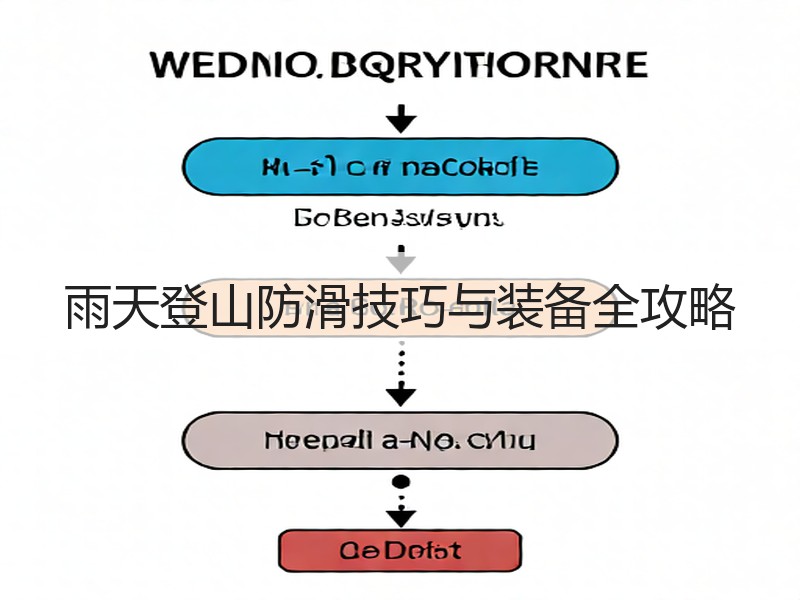 雨天登山防滑技巧与装备全攻略