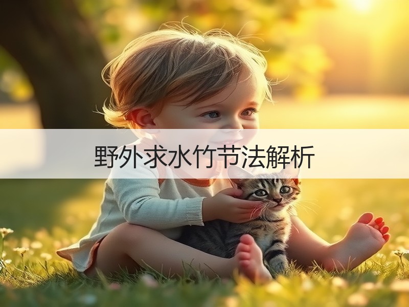 野外求水竹节法解析