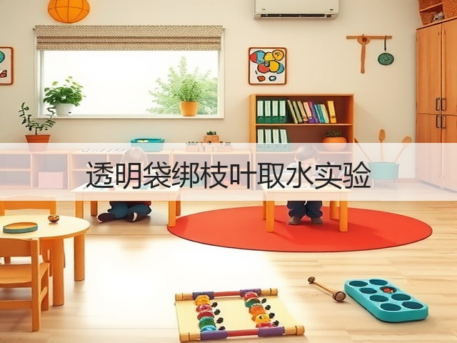 透明袋绑枝叶取水实验(图3) 透明袋绑枝叶取水实验(图3)