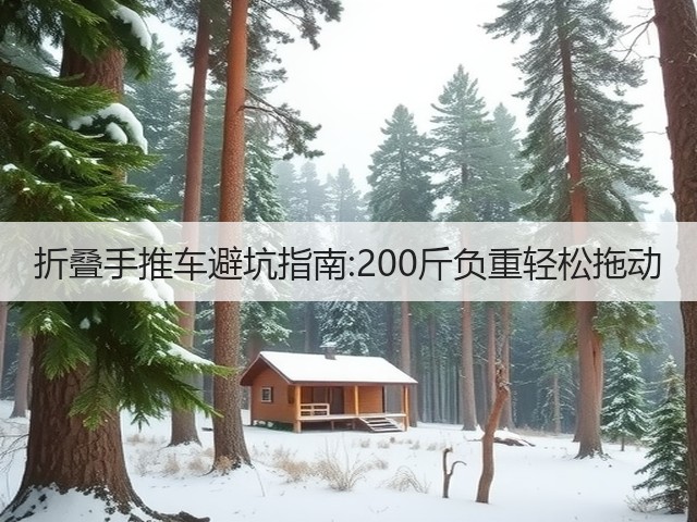 折叠手推车避坑指南:200斤负重轻松拖动(图2) 折叠手推车避坑指南:200斤负重轻松拖动(图2)