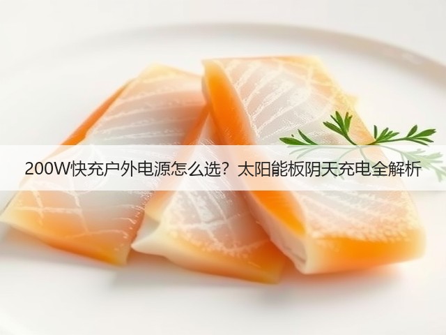 200W快充户外电源怎么选?太阳能板阴天充电全解析(图3) 200W快充户外电源怎么选?太阳能板阴天充电全解析(图3)