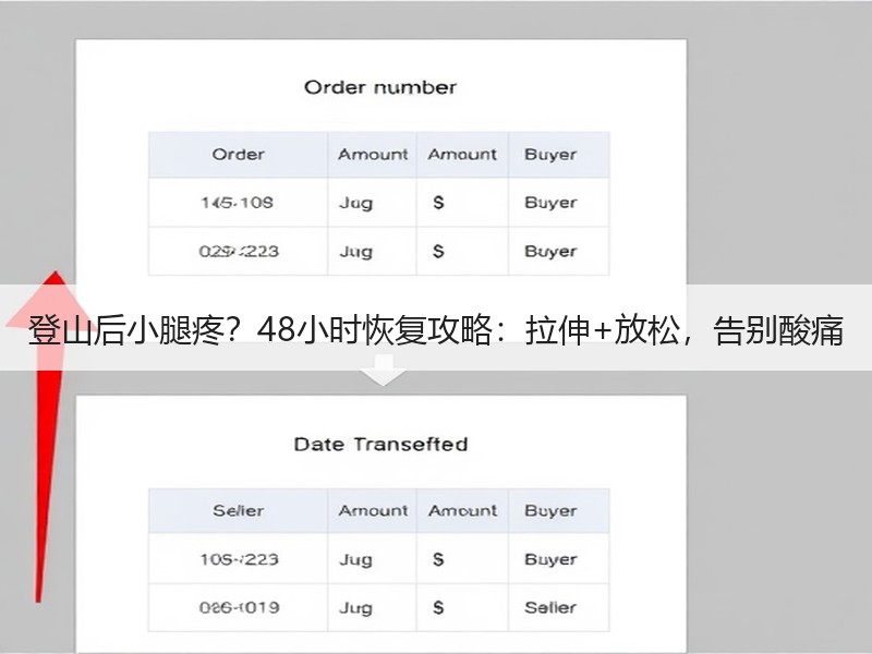 登山后小腿疼？48小时恢复攻略：拉伸+放松，告别酸痛