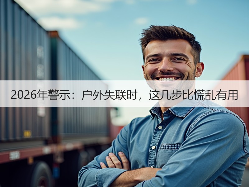 2026年警示：户外失联时，这几步比慌乱有用