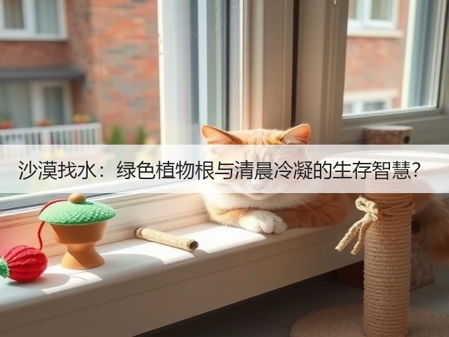 沙漠找水:绿色植物根与清晨冷凝的生存智慧?(图3) 沙漠找水:绿色植物根与清晨冷凝的生存智慧?(图3)