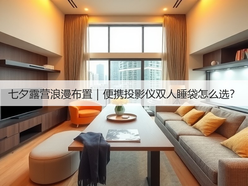 七夕露营浪漫布置｜便携投影仪双人睡袋怎么选？