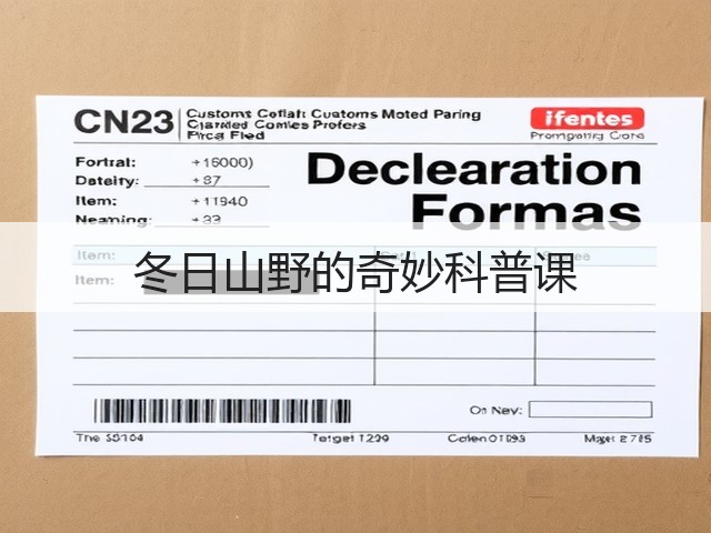 冬日山野的奇妙科普课(图1)