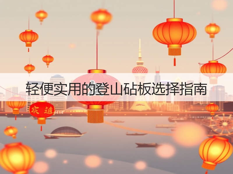 轻便实用的登山砧板选择指南