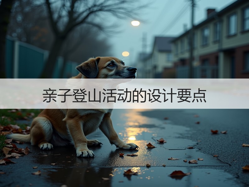 亲子登山活动的设计要点