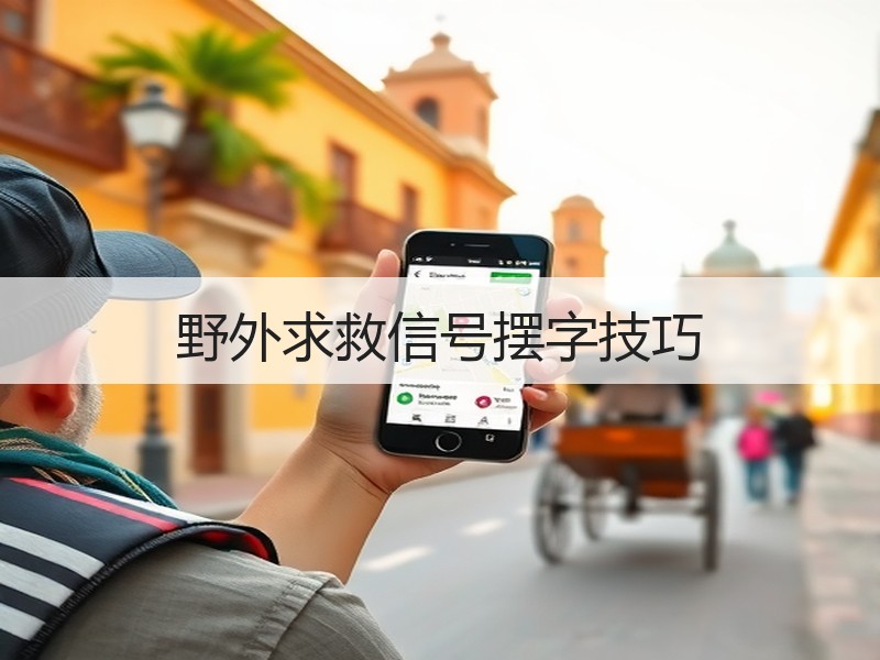 野外求救信号摆字技巧