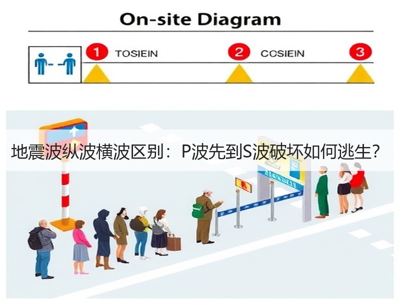 地震波纵波横波区别：P波先到S波破坏如何逃生？