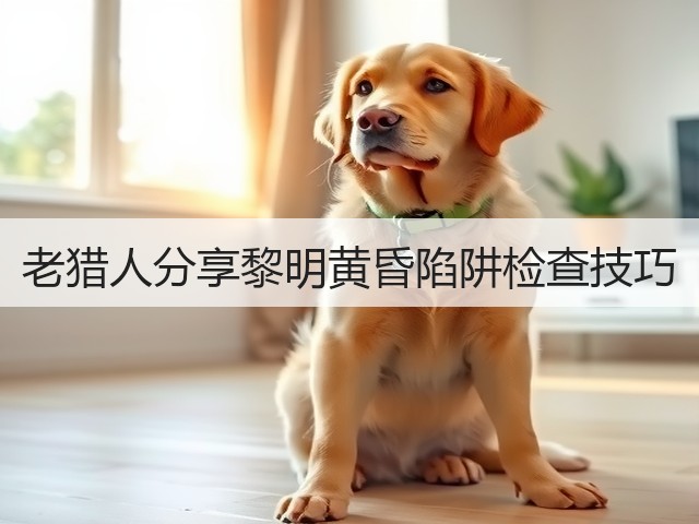 老猎人分享黎明黄昏陷阱检查技巧(图1) 老猎人分享黎明黄昏陷阱检查技巧(图1)