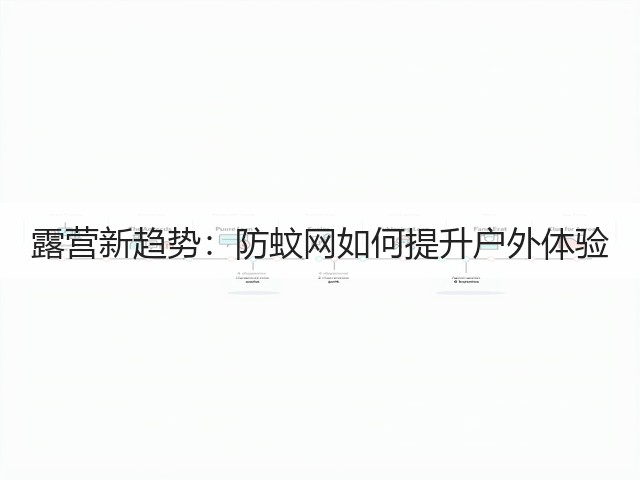 露营新趋势：防蚊网如何提升户外体验(图2)